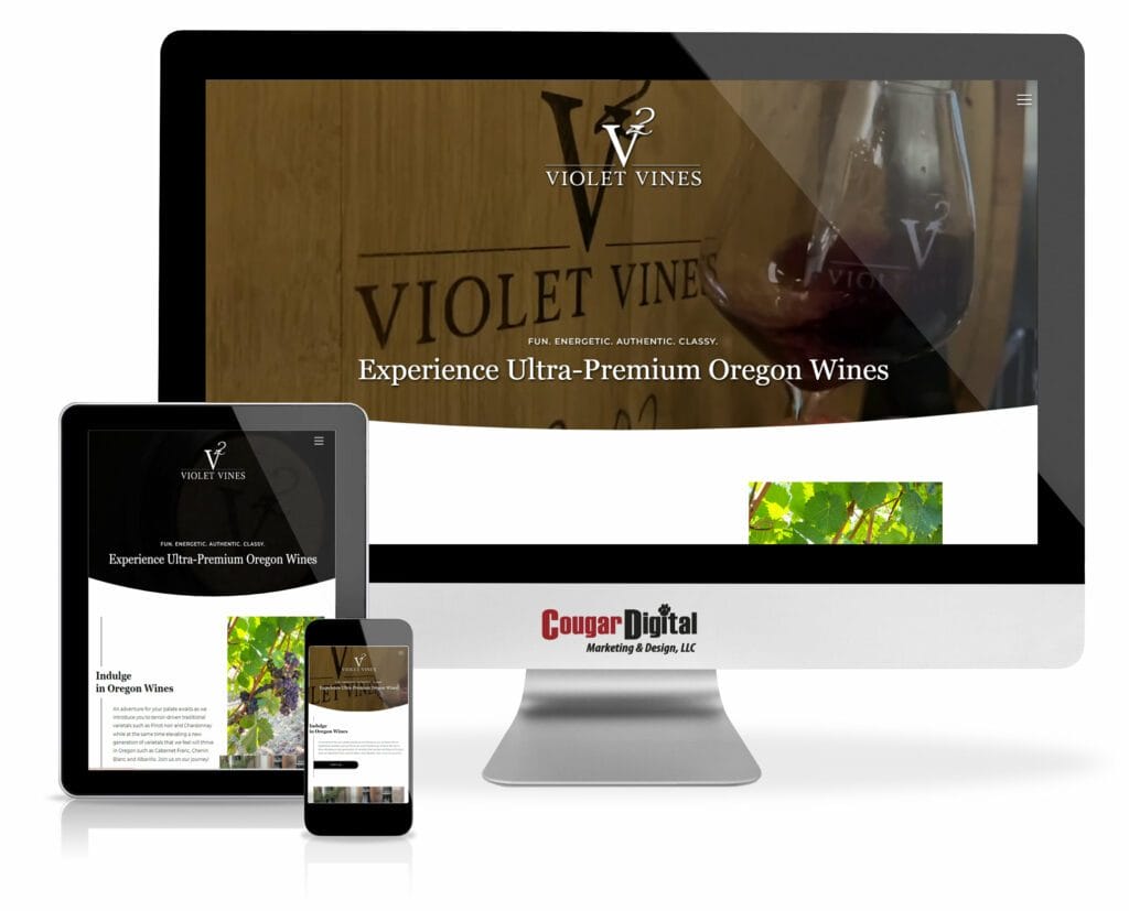 Violet Vines website design