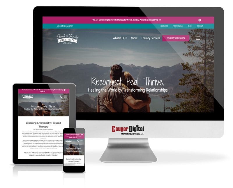 Couple & Family Institute of Tri-Cities website design