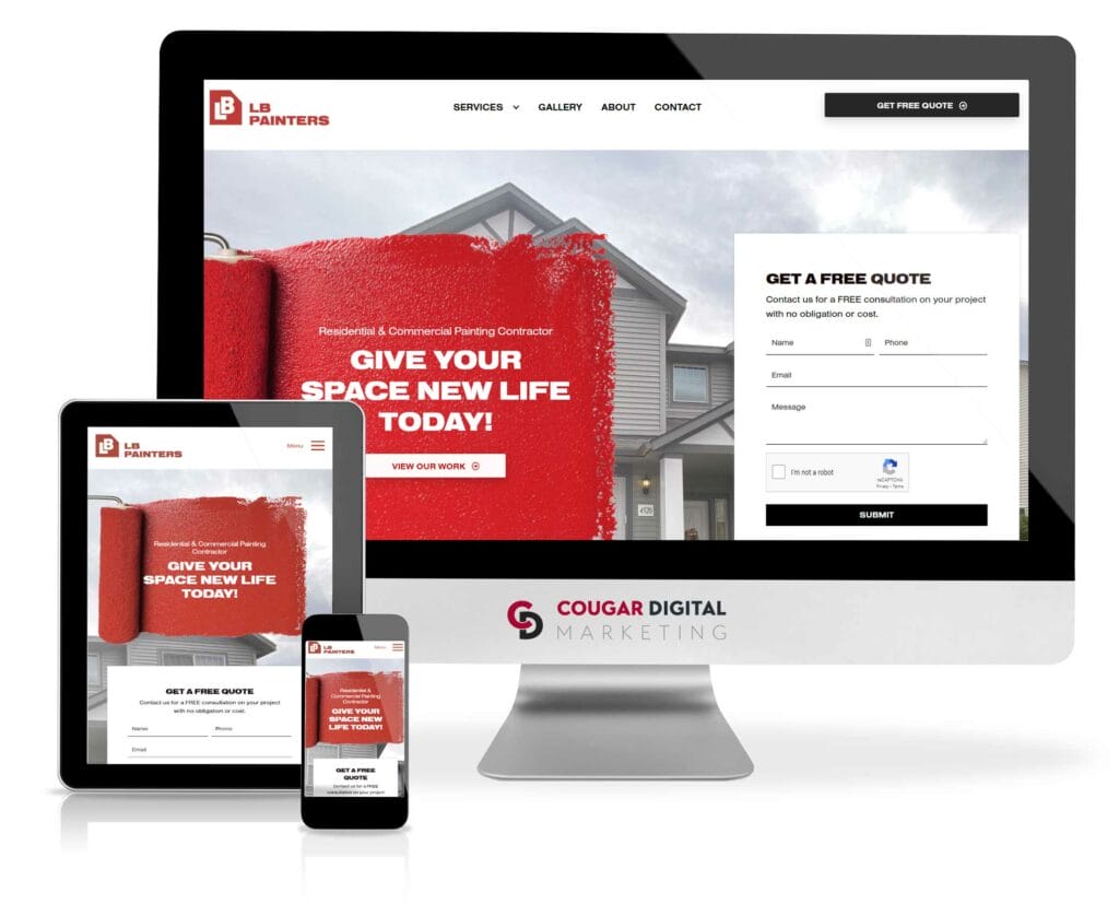 LB Painters website design