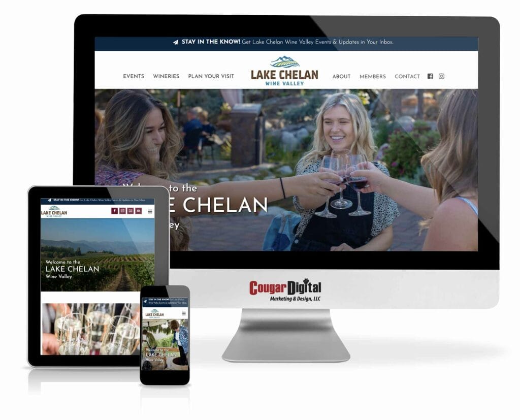 Lake Chelan Wine Valley website design