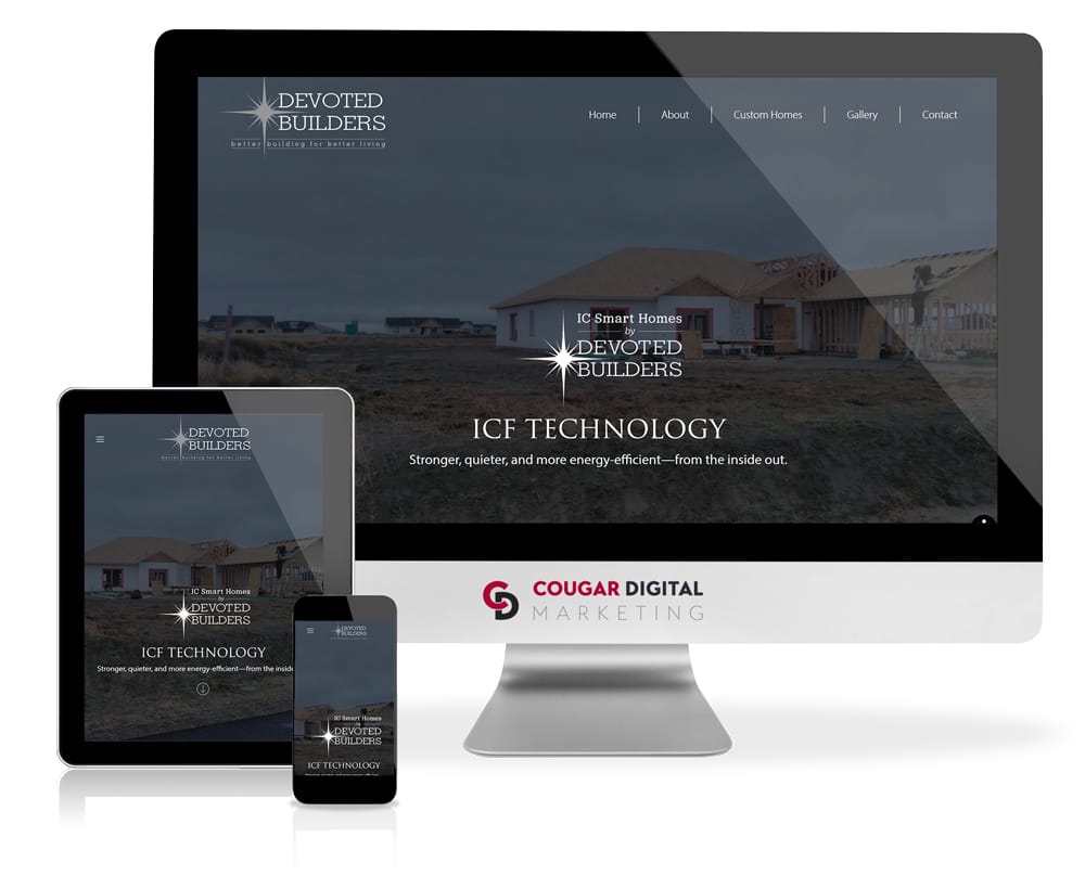 Devoted-Builders Responsive website design for construction company.