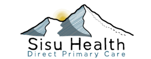 Mountain logo with text Direct Primary Care