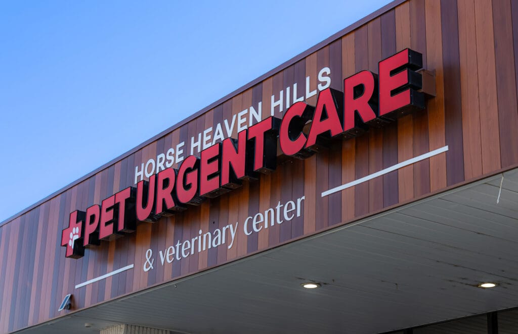 Horse Heaven Hills Pet Urgent Care sign