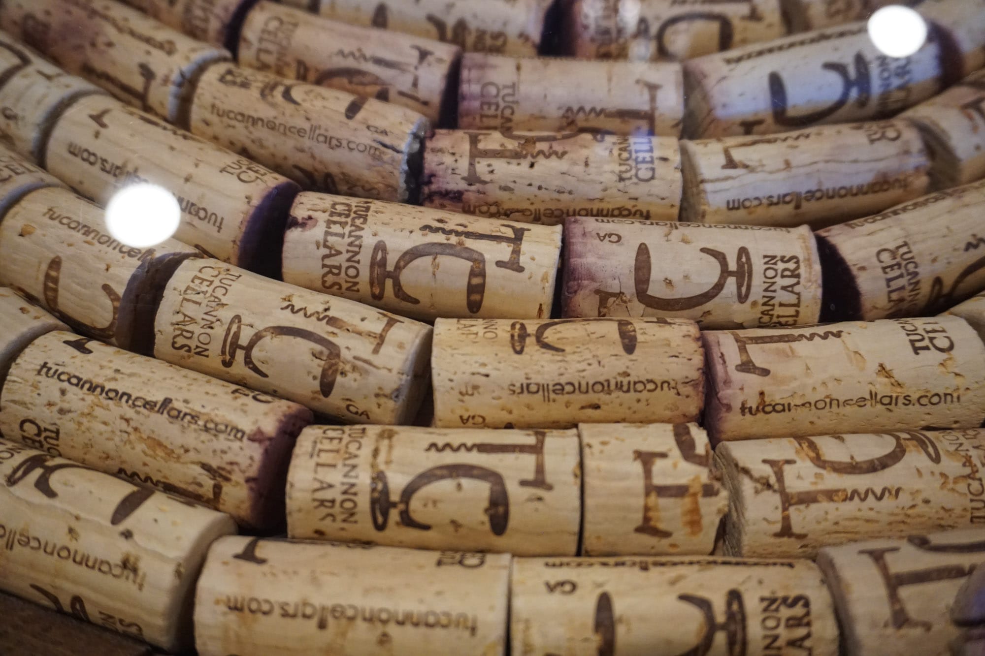 Tucannon Cellars wine corks collection