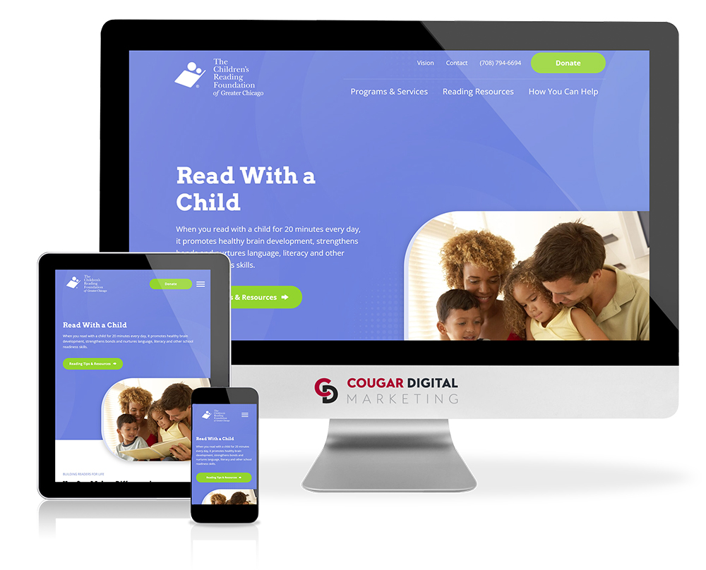 Responsive website on different devices