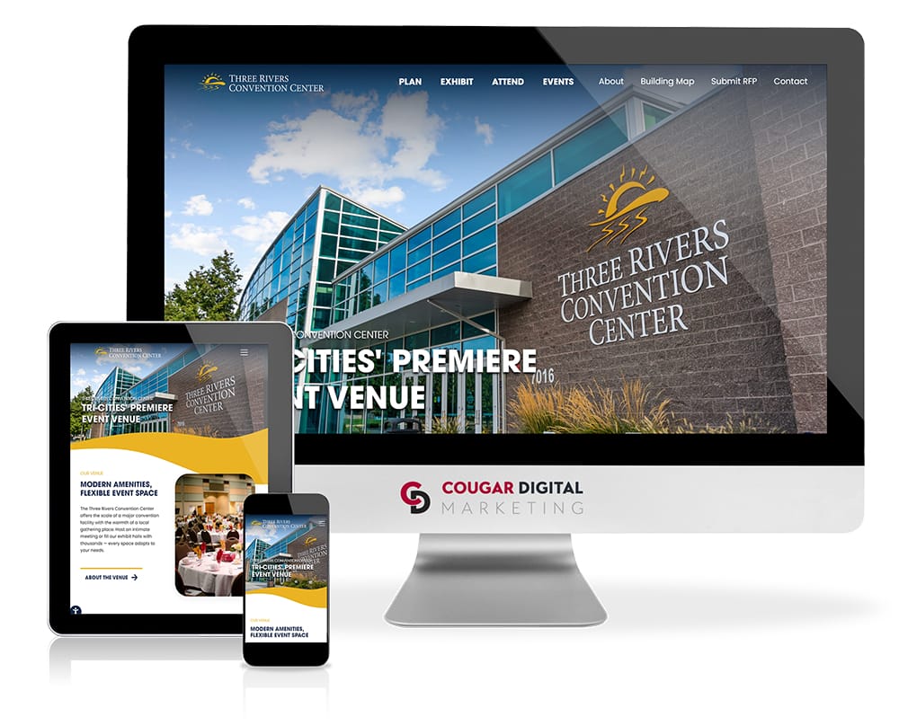 Responsive design for Three Rivers Convention Center