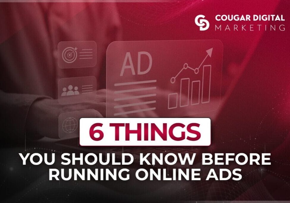 Marketing graphic about running online ads tips
