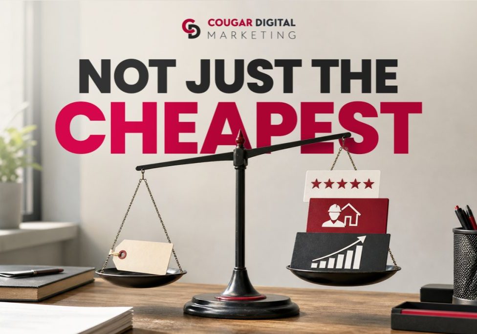 Balance scale comparing price tag to value metrics