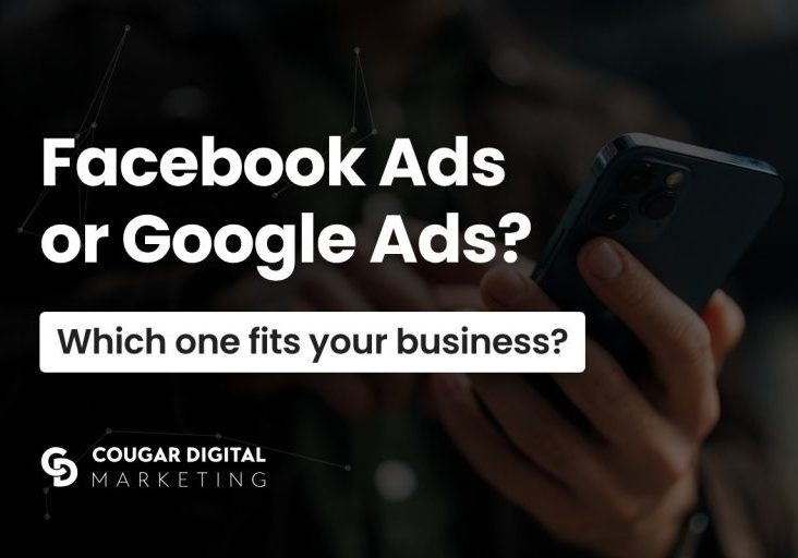 Facebook Ads versus Google Ads comparison graphic
